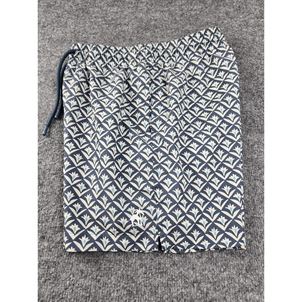 Caribbean Joe Women's Medium Blue White Polyester Spandex #448